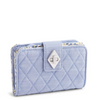 Small Turnlock Wallet: Blue Chambray
