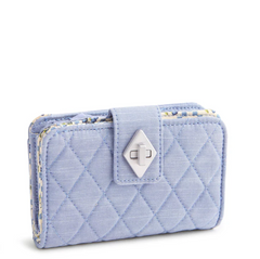 Small Turnlock Wallet : Blue Chambray