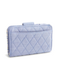 Small Turnlock Wallet: Blue Chambray