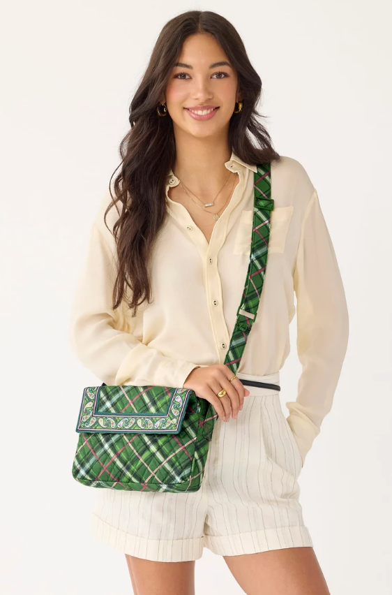 Tasha Triple Compartment Crossbody : Chelsea Plaid