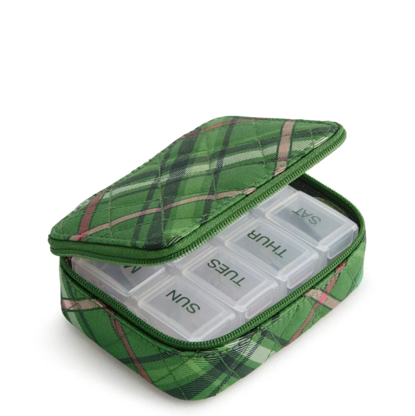 Travel Pill Case : Chelsea Plaid