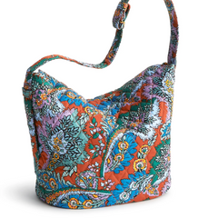 Vera Bradley Astoria Shoulder Bag in Flowers + Feathers Vera Bradley pattern.