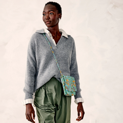 Vera Bradley Baird Hipster - Cotton Gabardine in Gemstone Paisley pattern.