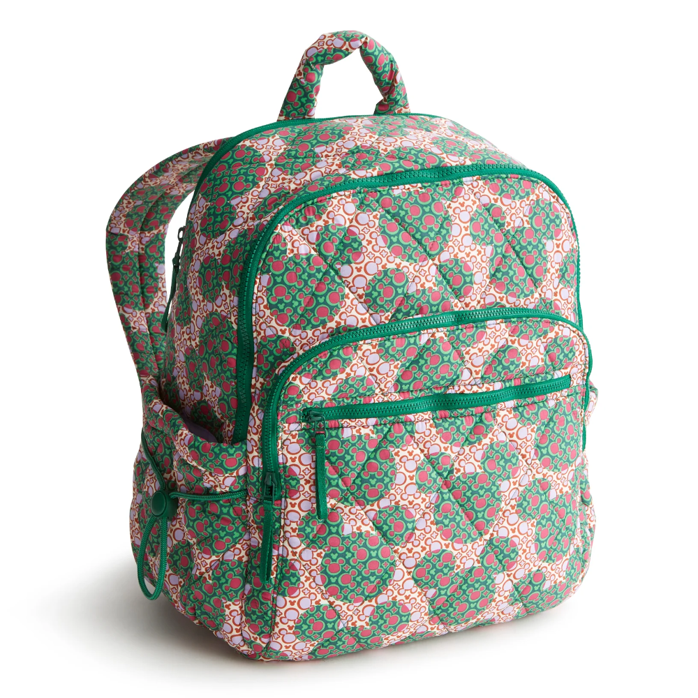 Disney themed Vera Bradley Bancroft Backpack in the new Mickey Mouse Kaleidoscope pattern.