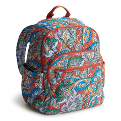 Bancroft Backpack in Flowers + Feathers Vera Bradley Pattern.