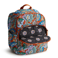 Bancroft Backpack in Flowers + Feathers Vera Bradley Pattern.