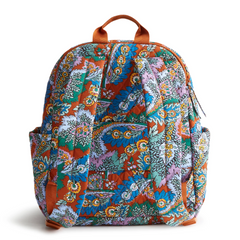Bancroft Backpack in Flowers + Feathers Vera Bradley Pattern.