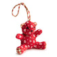 Vera Bradley Bitty Bear Bag Charm in Beary Ditsy, front view