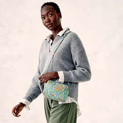 Vera Bradley Blake Crossbody bag in Gemstone Paisley pattern.