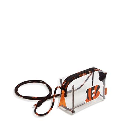 Vera Bradley clear belt bag with the Cincinnati Bengals NFL logo on the front.