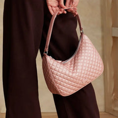 Frannie Crescent Crossbody Bag - Rose Quartz