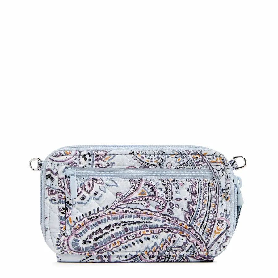 Crossbody wallet from Vera Bradley in their Soft Sky Paisley pattern - 2