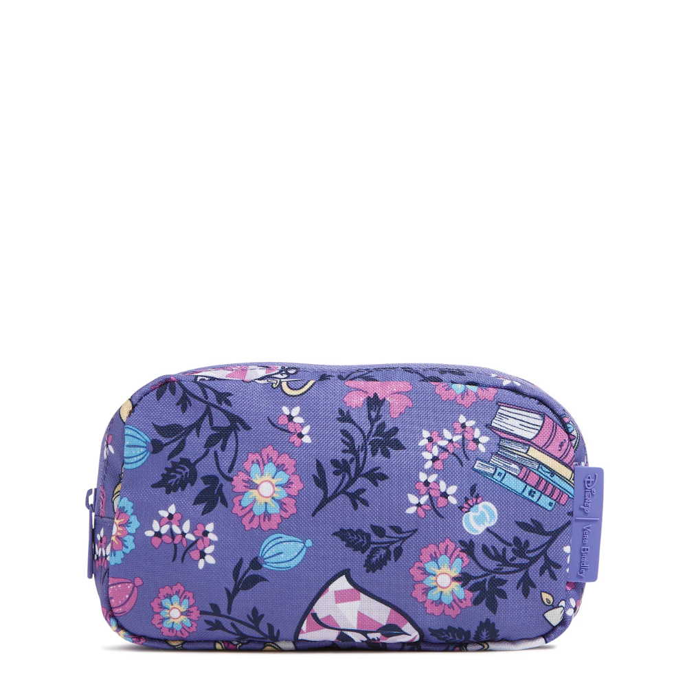 Purple color Vera Bradley fanny pack with a Disney Belle theme.