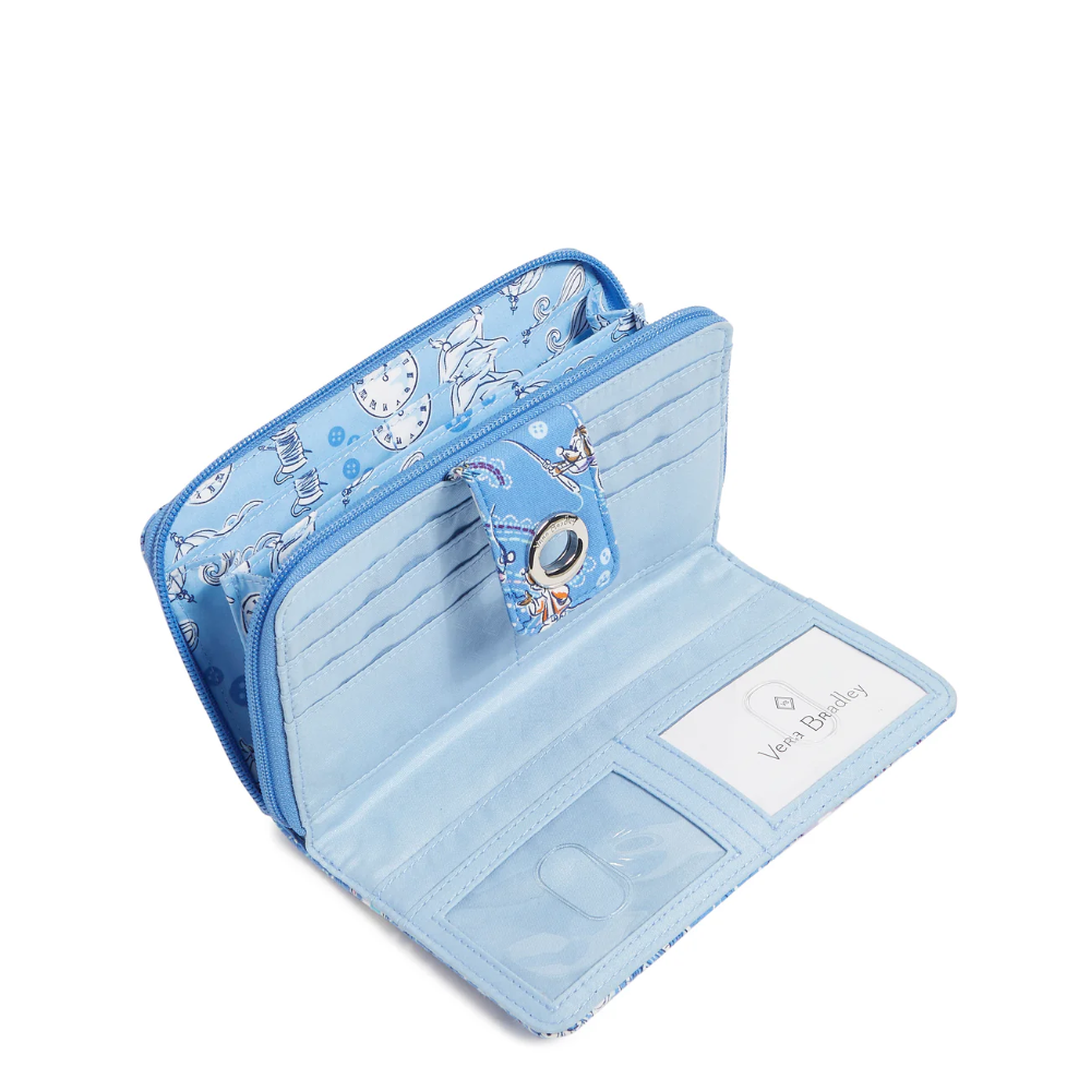 RFID Turnlock Wallet : Cinderella Paisley Friends