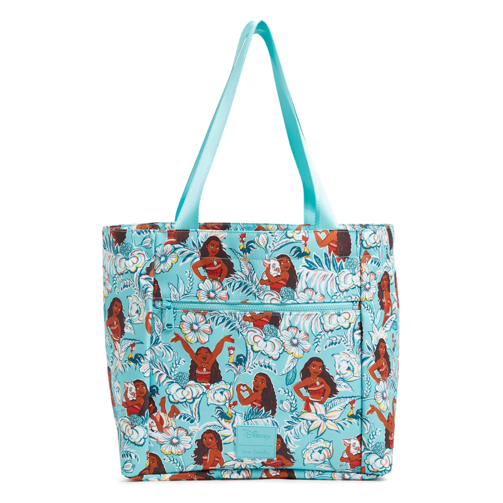 Vera Bradley Disney Drawstring Family Tote Bag in Moana Pattern.