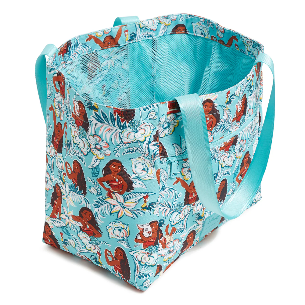 Vera Bradley Disney Drawstring Family Tote Bag in Moana Pattern.