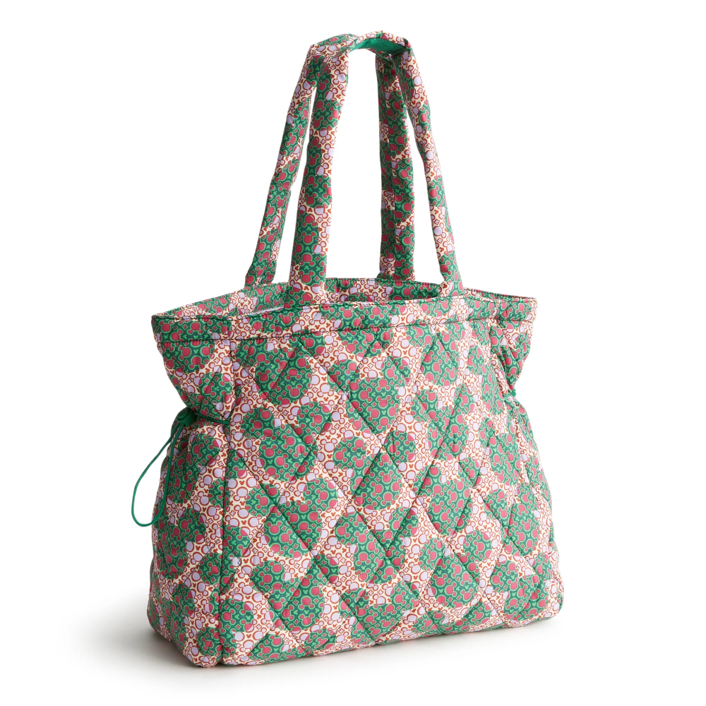 Disney themed Vera Bradley original tote bag in Mickey Mouse Kaleidoscope Lavender pattern.