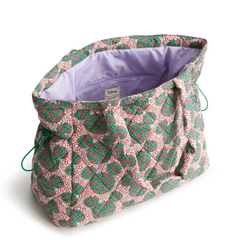 Disney themed Vera Bradley original tote bag in Mickey Mouse Kaleidoscope Lavender pattern.