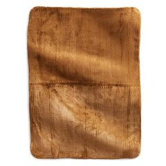 Faux Fur Throw Blanket from Vera Bradley in Nuthatch.