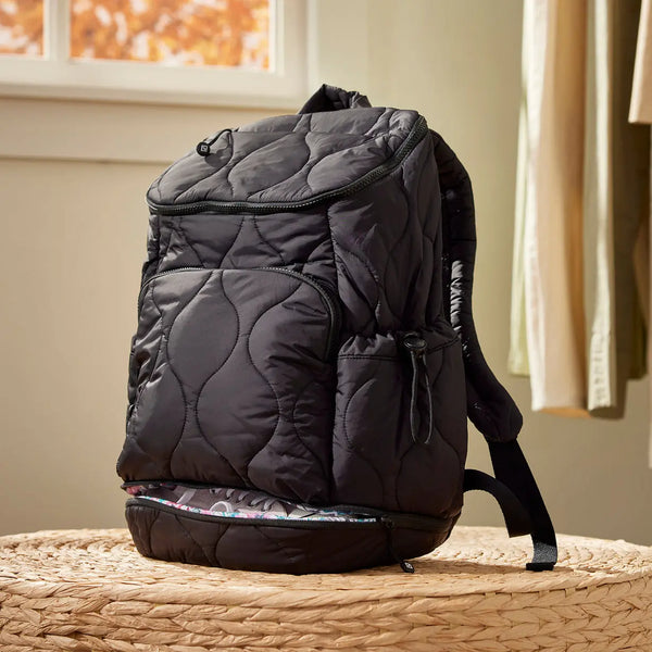 Black vera bradley bookbag sale