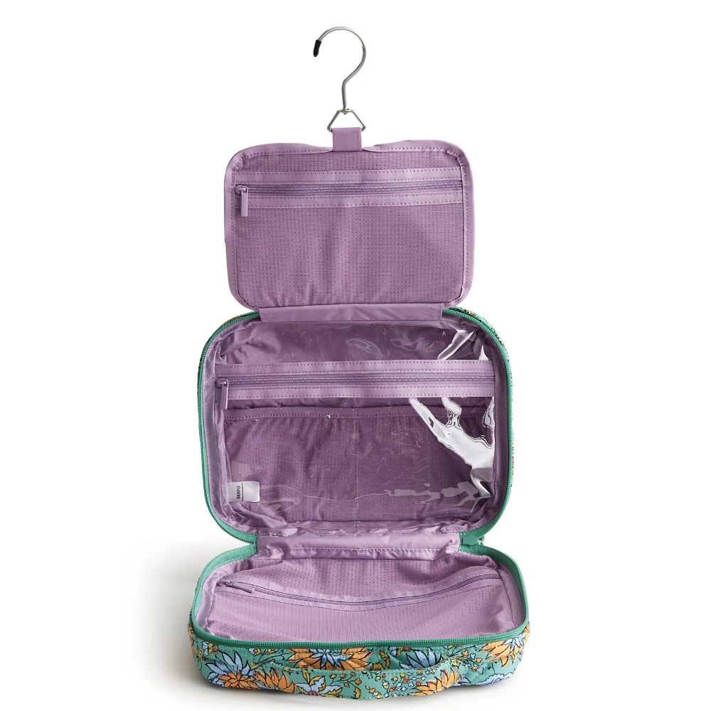 Vera Bradley hanging travel organizer in Gemstone Paisley.