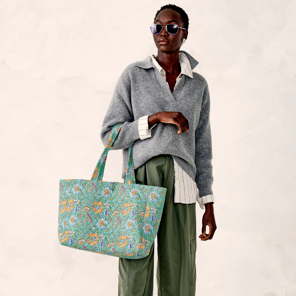 Vera Bradley Hathaway Tote in Gemstone Paisley.