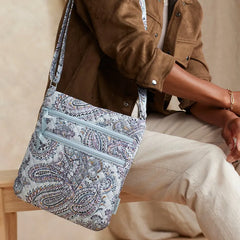 Hipster bag from Vera Bradley in Soft Sky Paisley pattern - 4