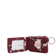 Vera Braley RFID Deluxe Zip ID Case in Blooms and Branches.