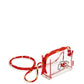 Vera Bradley clear belt bag with the Kansas City Chiefs NFL logo on the front.
