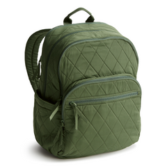 A large size backpack form Vera Bradley in the color green. 
