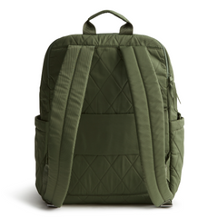 A large size backpack form Vera Bradley in the color green.
