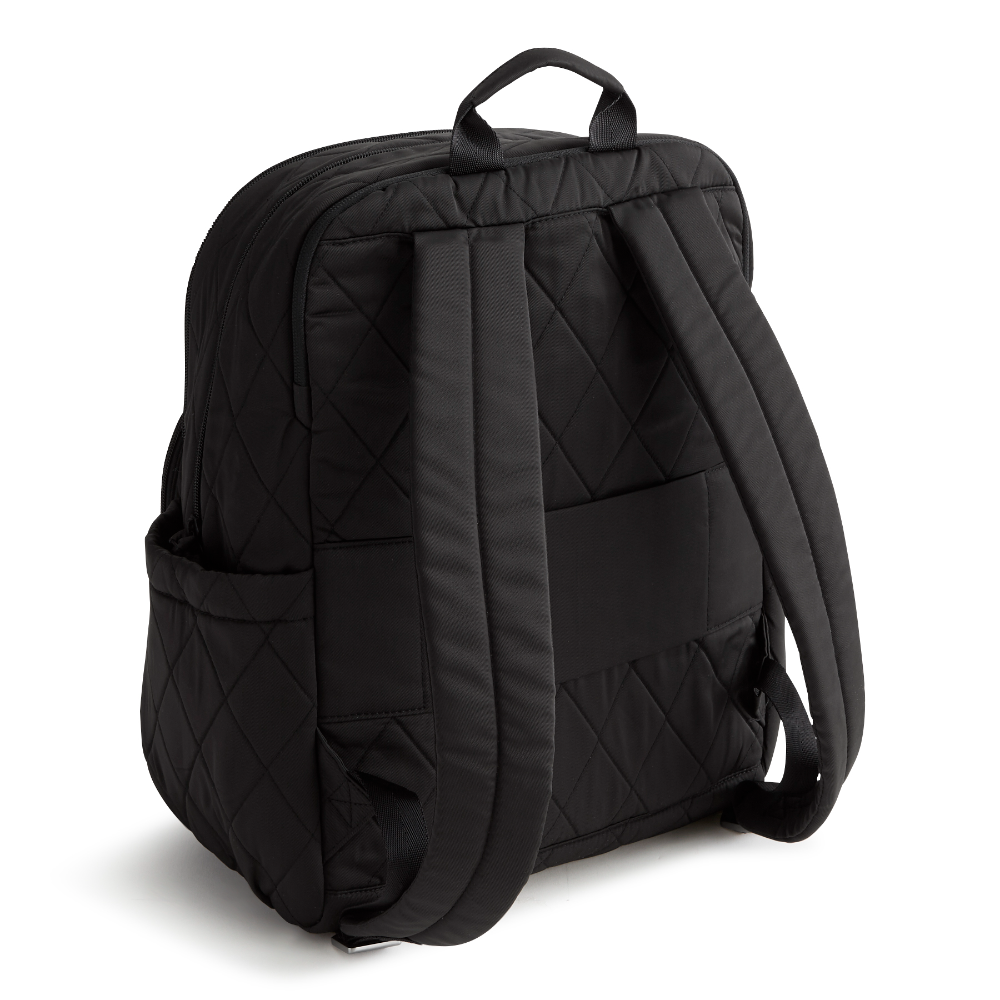 A large size backpack form Vera Bradley in the color black.