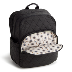 A large size backpack form Vera Bradley in the color black.