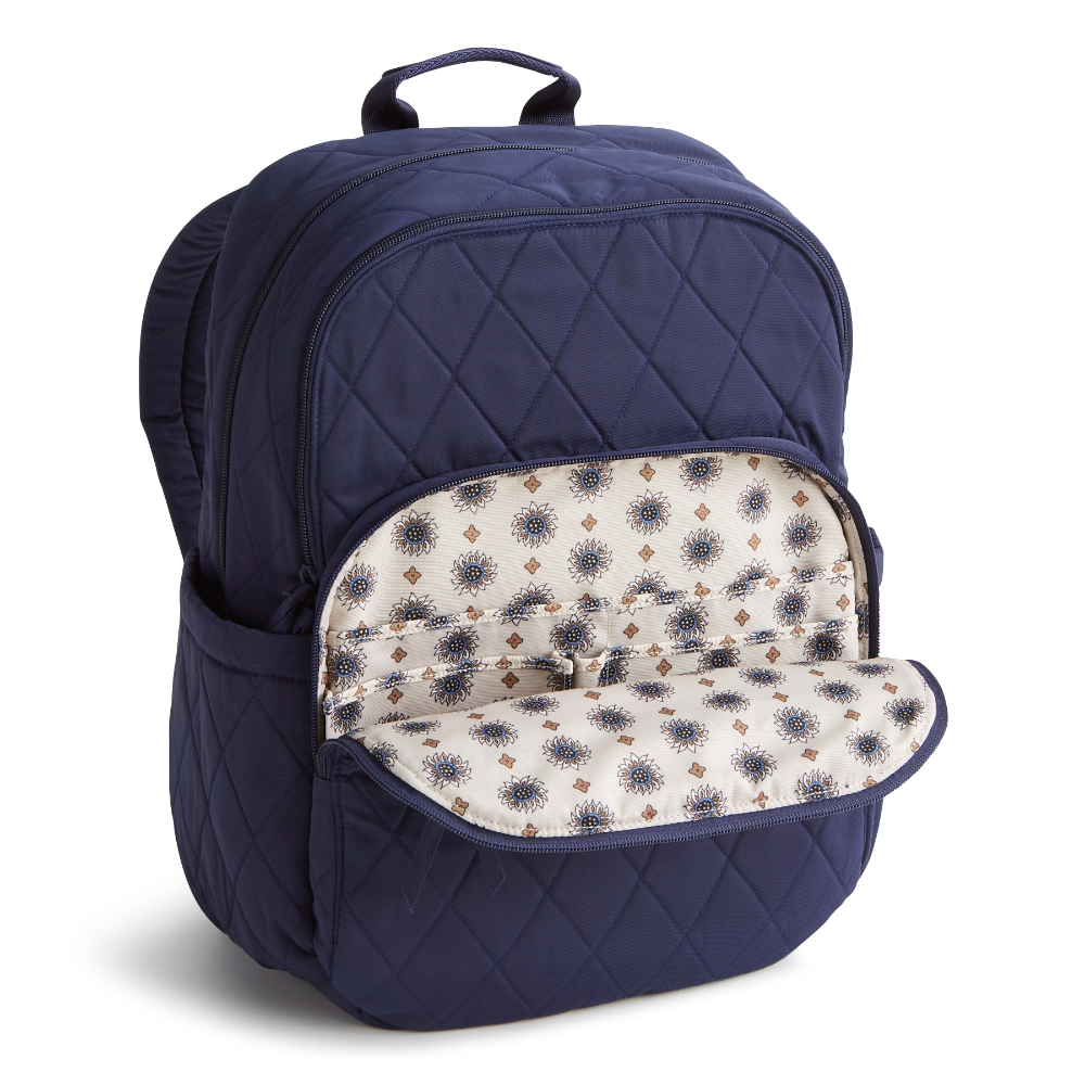A large size backpack form Vera Bradley in the color blue.