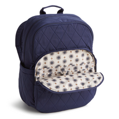 A large size backpack form Vera Bradley in the color blue.