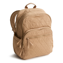 A large size backpack form Vera Bradley in the color tan.