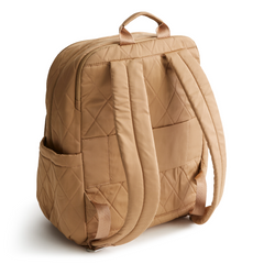 A large size backpack form Vera Bradley in the color tan.