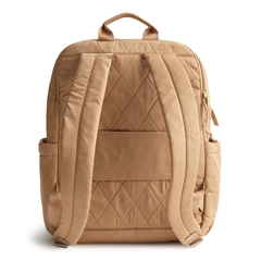A large size backpack form Vera Bradley in the color tan.