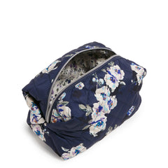 Vera Bradley Large Cosmetic in Blooms and Branches Navy.