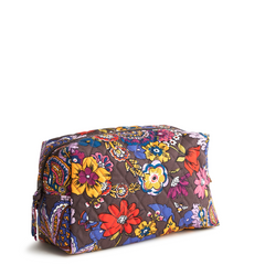 A large cosmetic bag from Vera Bradley with a floral design. Shown in Vera Bradley Colorful Bouquet.