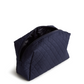 A large cosmetic bag from Vera Bradley. Shown in Vera Bradley Peacoat.