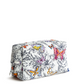 A large cosmetic bag from Vera Bradley. Shown in Vera Bradley Wing Bloom.
