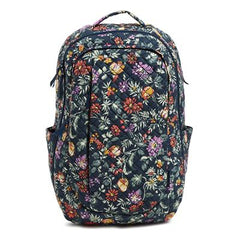 Vera Bradley Large Travel Backpack in Fresh-Cut Floral Green.