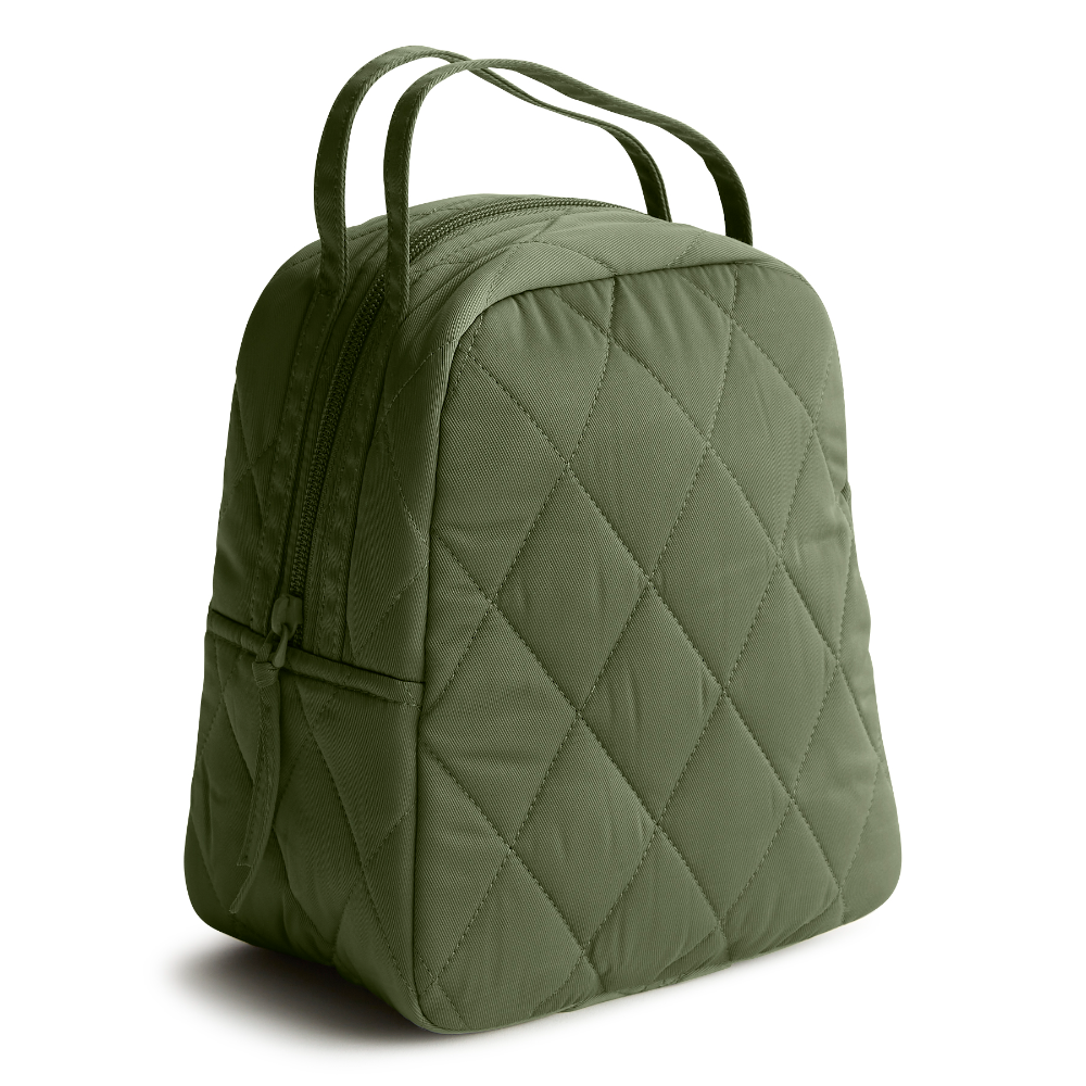 Vera Bradley Lunch Bag in Bronze Green.