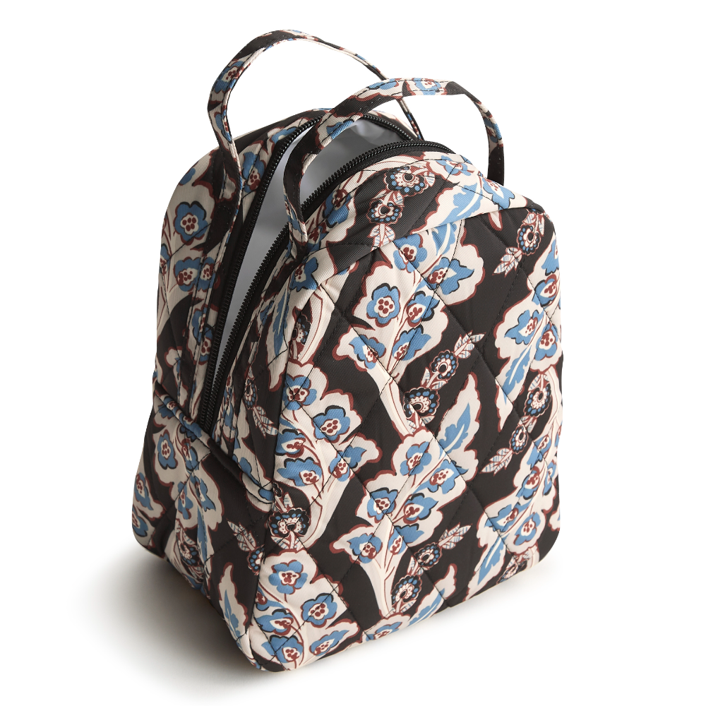 Vera Bradley Lunch Bag in Calyx + Quil Black.