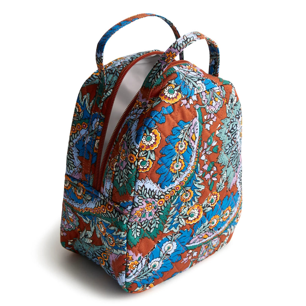 Lunch Bag in Flowers + Feathers Vera Bradley Pattern.