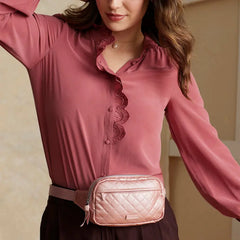 Vera Bradley Mini Belt Bag - Rose Quartz - Product Image 3