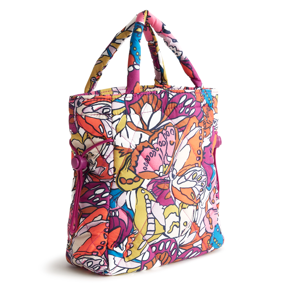 A mini Vera Bradley original tote bag in the pattern Futter.