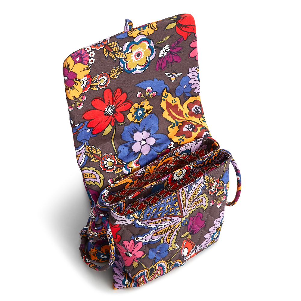 From Vera Bradley New Day comes the Baird Hipster Bag in pattern Colorful Bouquet.