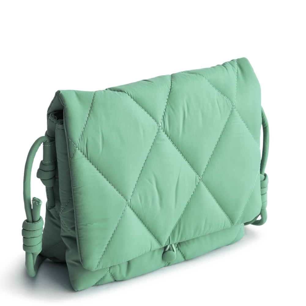 A beryl green color Vera Bradley hipster crossbody bag. From Vera Bradley New Day.